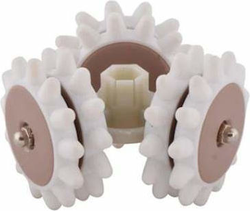 Siks Anti-cellulite Massage Device 6 Rotating Rollers Included 2 Speed Settings White Color