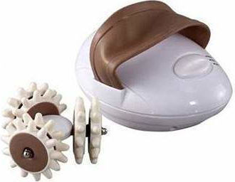 Siks Anti-cellulite Massage Device 6 Rotating Rollers Included 2 Speed Settings White Color