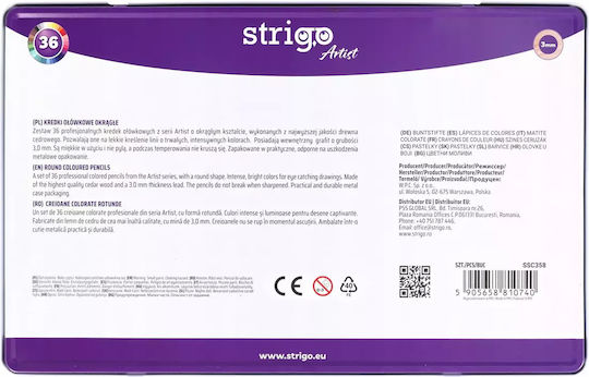 Strigo Pencil Crayons 36 Pcs