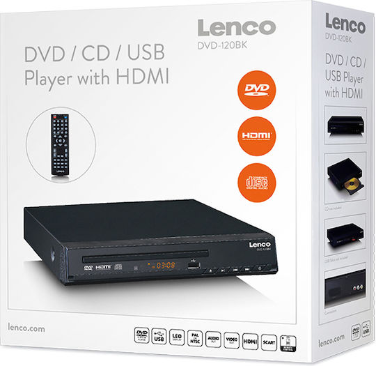 Lenco DVD Player DVD-120BK Black