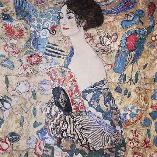 Signare Tapestry Wall Hanging 135x130cm – Gustav Klimt Lady Fan