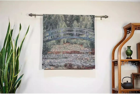Signare Υφαντό Ταπισερί Τοίχου 135x135cm – Claude Monet Japanese Bridge