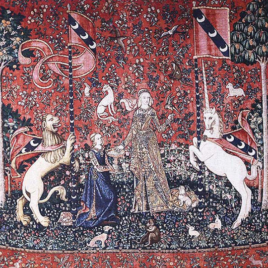 Signare Tapestry Wall Hanging 140x104cm – Lady & Unicorn Sense of Taste