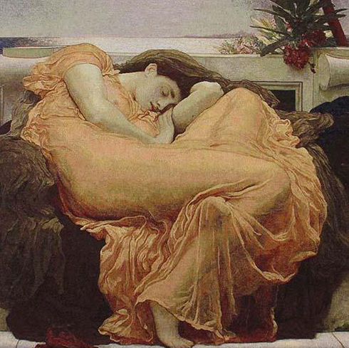 Signare Wandteppich Wandbehang 100x100cm – Flaming June