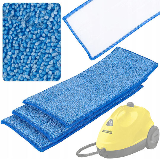 3 Mop Refills + Set 6 Round Brushes Kärcher Steam Cleaner