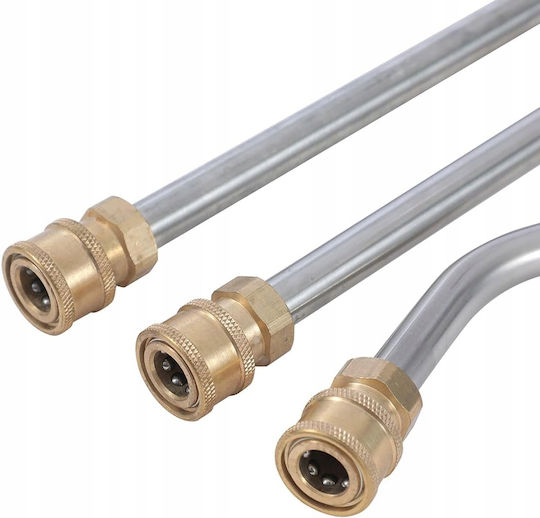 Undercarriage Washing Lance 275 Bar 7 Nozzles 40° Quick Coupling 1/4” 3 Lances 126cm