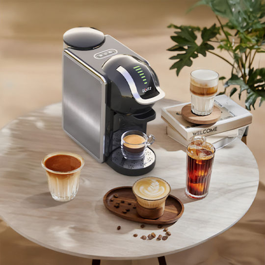 Voltz Καφετιέρα για Κάψουλες Nespresso Πίεσης 19bar Γκρι