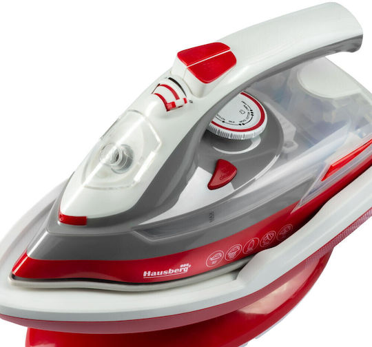 Hausberg HB-7895 Σίδερο Ατμού 2300W με Κεραμική Πλάκα και Συνεχόμενη Παροχή Ατμού 5gr/min