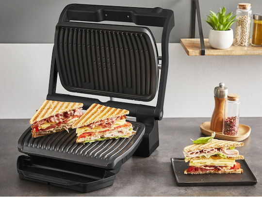 Tefal OptiGrill+ Τοστιέρα για 2 Τοστ 2000W Μαύρη