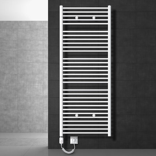 LuxeBath Electric Towel Rail 1200W 180x75cm White