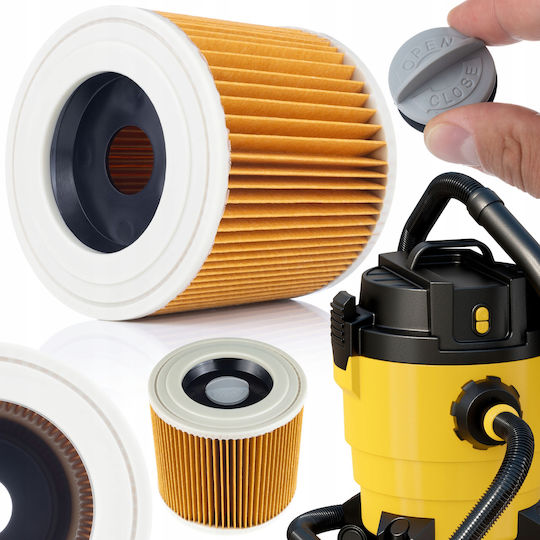 Rosfix Филтри За електрически прахосмукачки Съвместими с Karcher 3бр