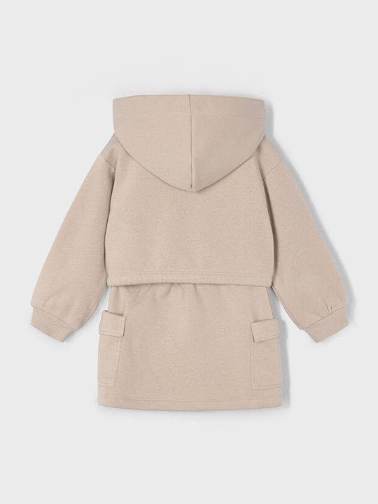 Kinder-Set mit Rock Winter 2Stück Beige