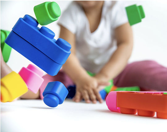 Little Tikes Cuburi De Construit Soft Pentru 6+ Luni 10 Bucăți