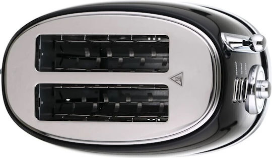 Laretti Prăjitor de pâine 2 sloturi 850W Negru