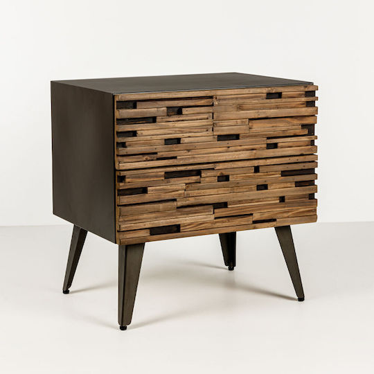 Coast Wooden Black Bedside Table 55x43x55cm Coast Wooden Black Bedside Table 55x43x55cm