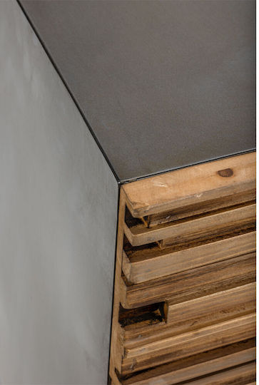 Coast Wooden Chest of Drawers with 3 Drawers Natural 90x37x79cm