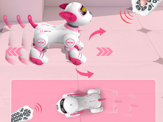 Techkidz Remote Control Animated Dog Sound Light Effects Roxy Model White