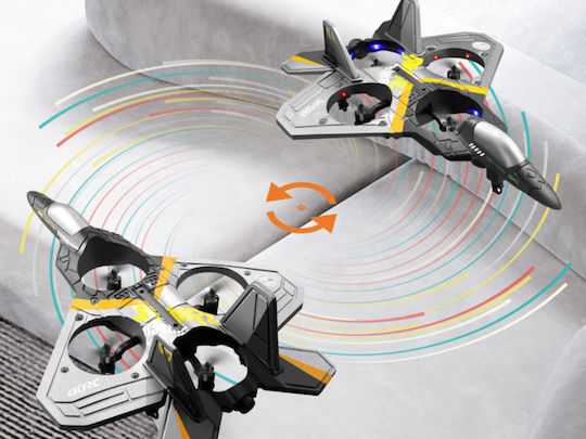 Techkidz Remote Controlled Aircraft 2.4GHz 360° Rotation Rafale Model Gray