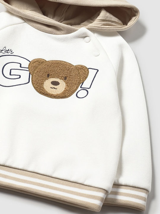 Kids Sweatshirt with Hood Beige