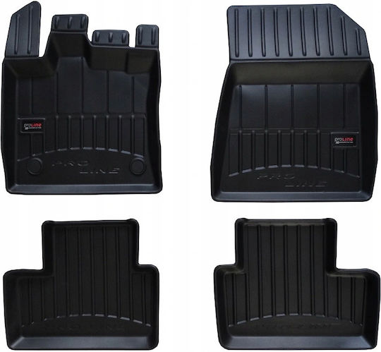 Frogum Set of Front and Rear Mats 4pcs for Renault Captur 2019 Black