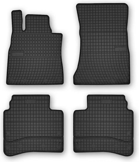 Frogum Set of Front and Rear Mats 4pcs for Mercedes-Benz S 2013 Black