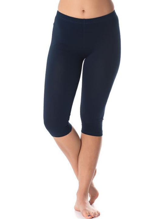 Täglich Frauen Gekürzt Leggings Marineblau