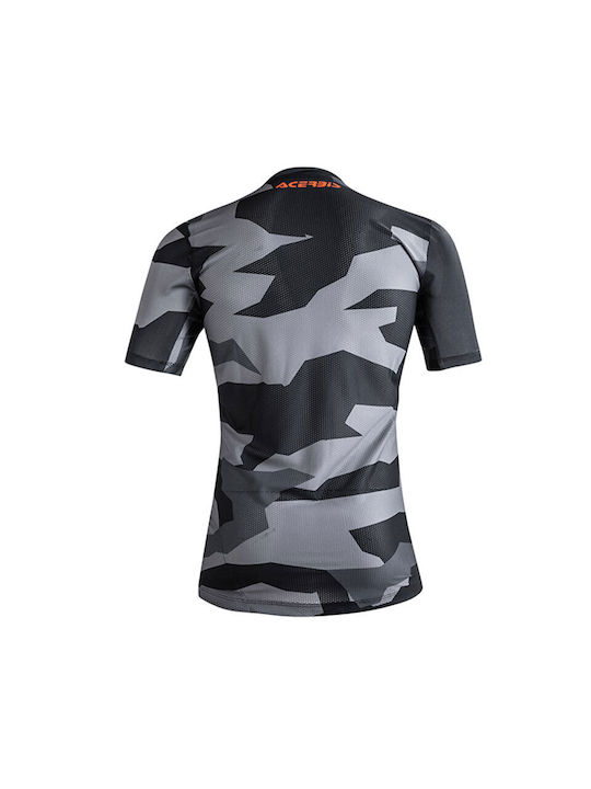Acerbis Combat Мъжки Къс Ръкав Колоездачна блуза Черен