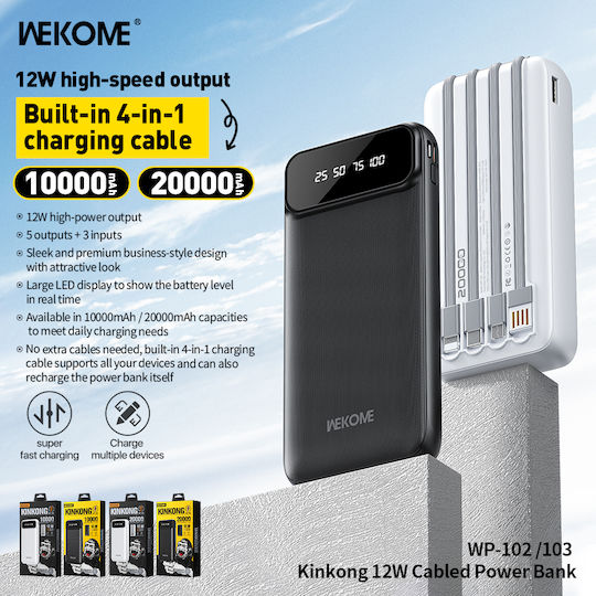 WK WP-103A Power Bank 20000mAh 12W Black
