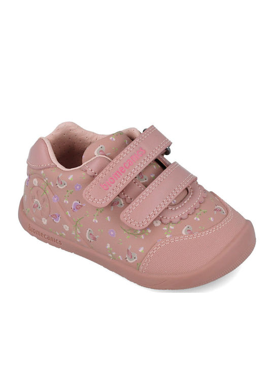 Kiss Kids Sneakers with Scratch Pink