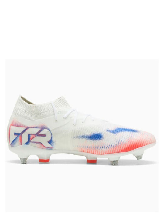 PUMA Future 8 Match Футболни Обувки с Бутони Бели