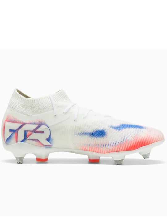 PUMA Future 8 Match Футболни Обувки с Бутони Бели