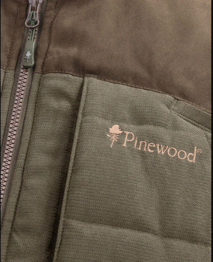 Pinewood Sleeveless Jacket Suede Brown