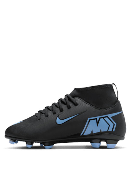 Mercurial Superfly 10 Club FG/MG Kids Soccer Cleats & Shoes Molded Black