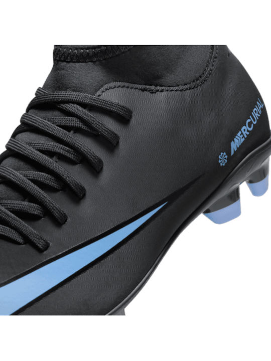 Mercurial Superfly 10 Club FG/MG Kids Soccer Cleats & Shoes Molded Black