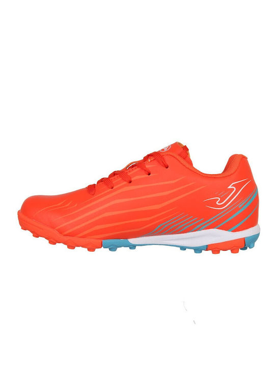 Kids Soccer Cleats Propulsion with Turf Orange