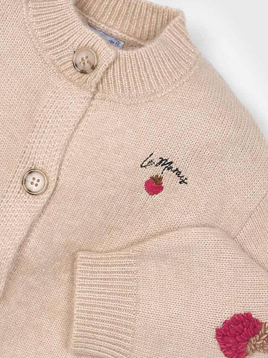 Kids Cardigan Knitted Beige