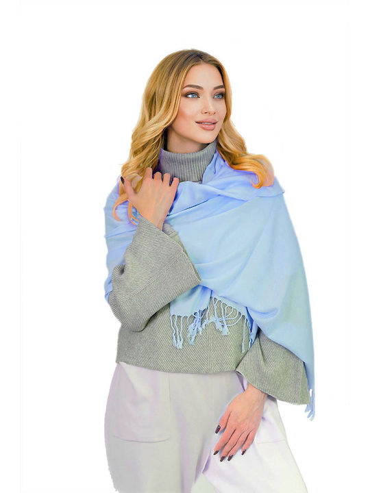 Signare Damen Schal Hellblau