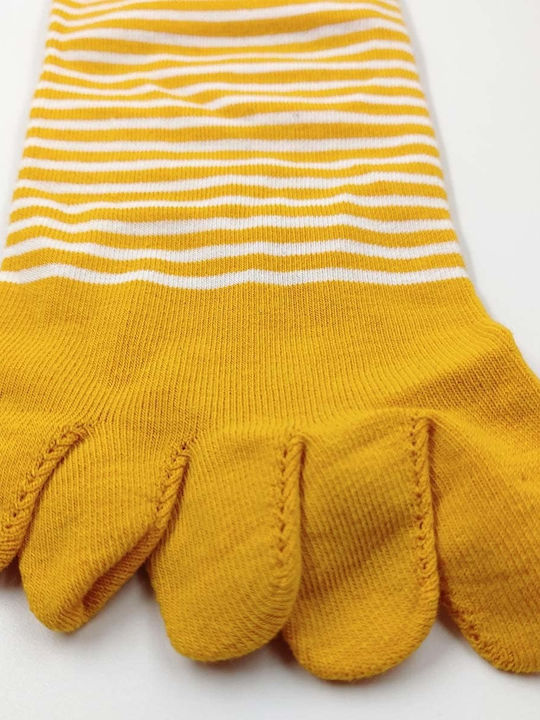 Κάλτσες Βαμβακερές Δάχτυλα Toe Socks Ριγέ Q&y Κάλτσες Βαμβακερές Δάχτυλα Toe Socks Ριγέ Q&y