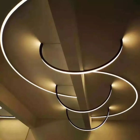 GloboStar Aluminum Profile for LED Strip with Opal Cover 100x1.7x0.5cm