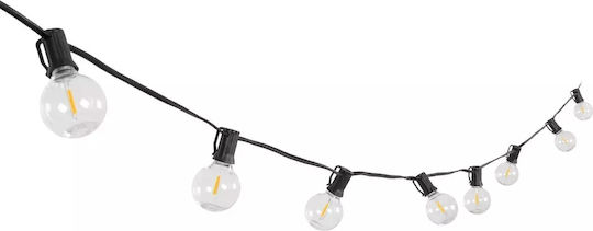 GloboStar Hängend Solarleuchte Girlande 30W 2700lm Warmes Weiß 2700K mit Fernbedienung IP65