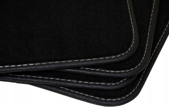 Rezaw Plast Set of Front and Rear Mats 4pcs for Volkswagen Polo 2009 2017 Black