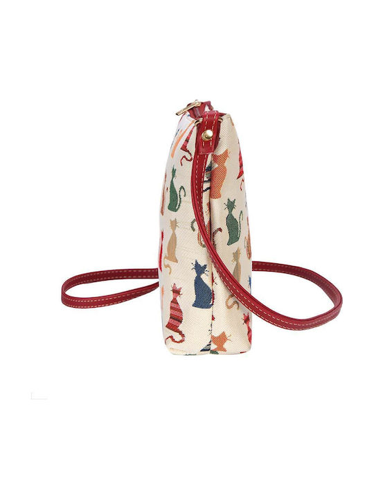 Sling Cheeky Cat Γυναικεία Τσάντα Χιαστί Πολύχρωμη