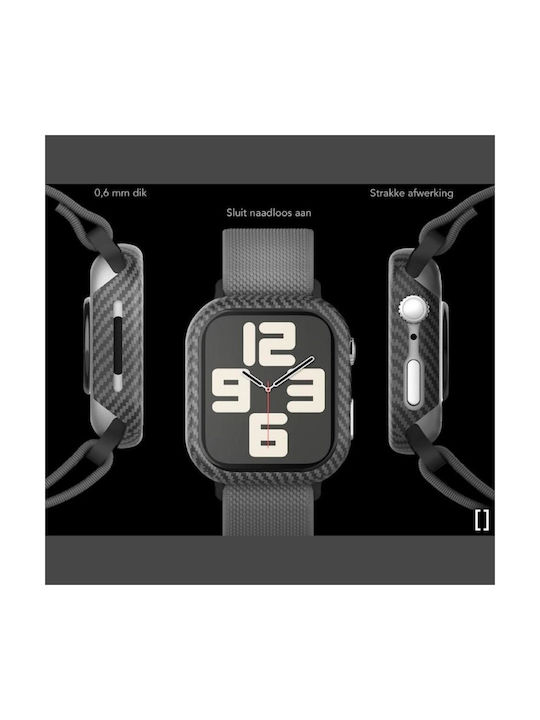 Nekit Kevlar Protection Case in Black color for Apple Watch 10 46mm