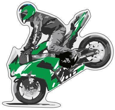 Стикер Verde Зелен Moto Lux 5006vp Print