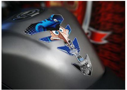 Adhesive Tank Sticker Cgexs71bp S 71 Blue Joker Universal Tankpad Print