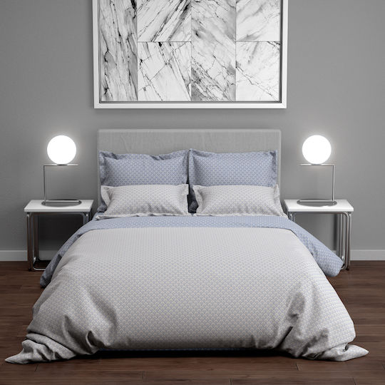 Charalambidis Textiles Σετ Μαξιλαροθήκες Μπλε 52x72εκ.