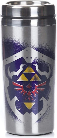 Paladone Zelda - Link's Travel Mug Glass Thermos Stainless Steel 500ml Multicolour