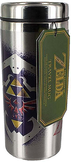Paladone Zelda - Link's Travel Mug Glass Thermos Stainless Steel 500ml Multicolour