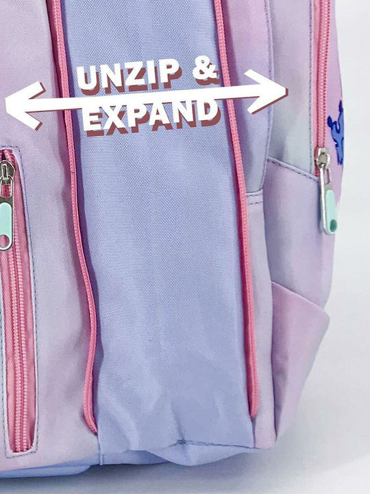Cerda Stitch School Backpack for Elementary Lilac 31 x 14 x 41cm