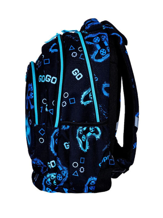 School Backpack 3-compartment Go Playing Blue Pad Ab330 Astra
